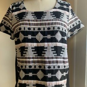 Anthropologie top #aztec pattern